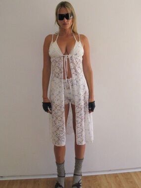 NWT Frankie’s Bikinis Lucinda Lace Midi Dress